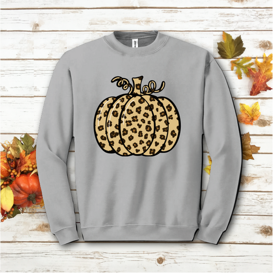 Cheetah Pumpkin Unisex Long Sleeve Sweatshirt