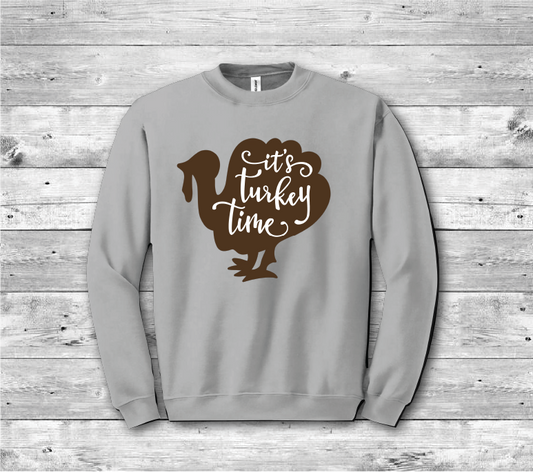 It's Turkey Time Unisex Long Sleeve Sweatshirt
