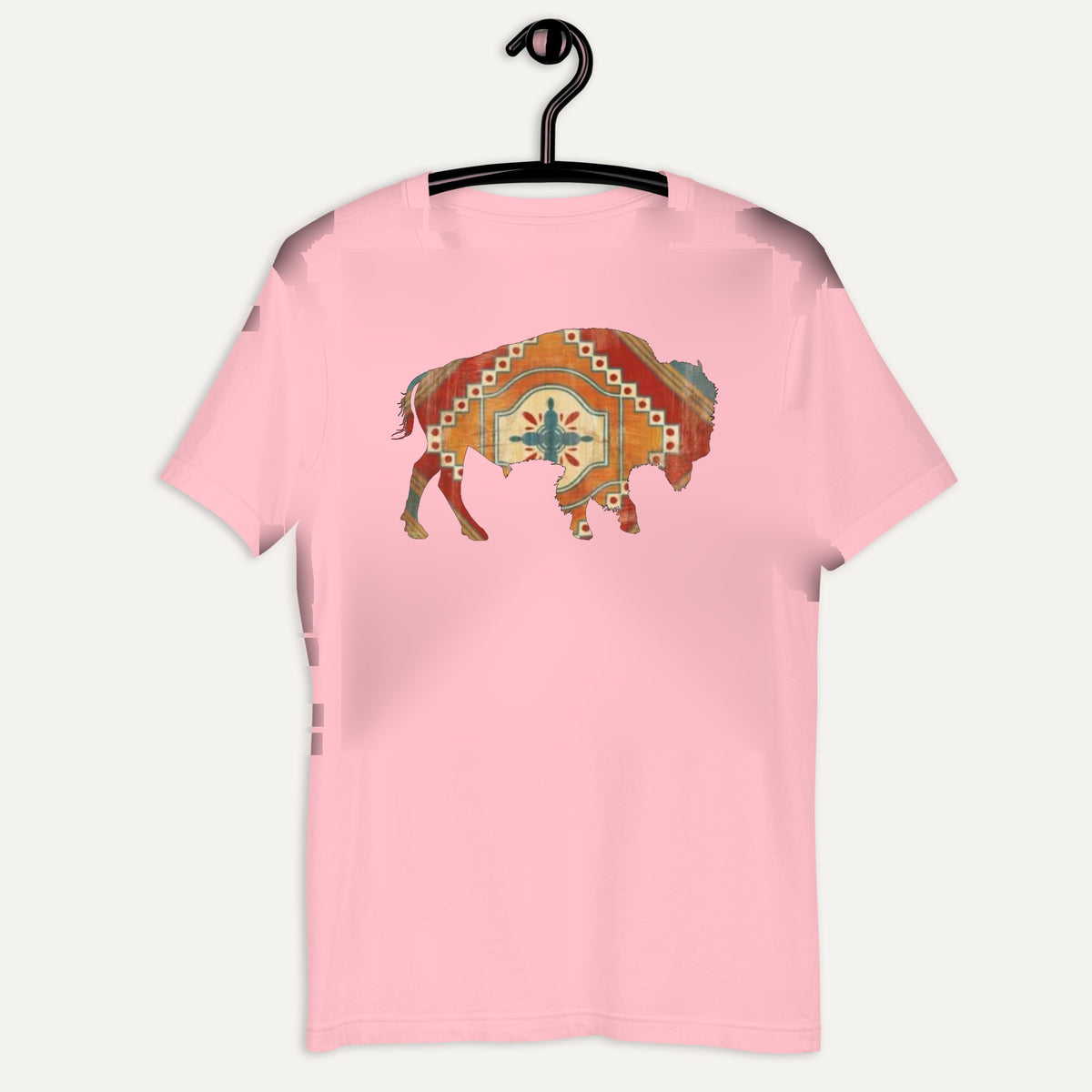 Buffalo SW Short Sleeve Tee in Pink, on hanger