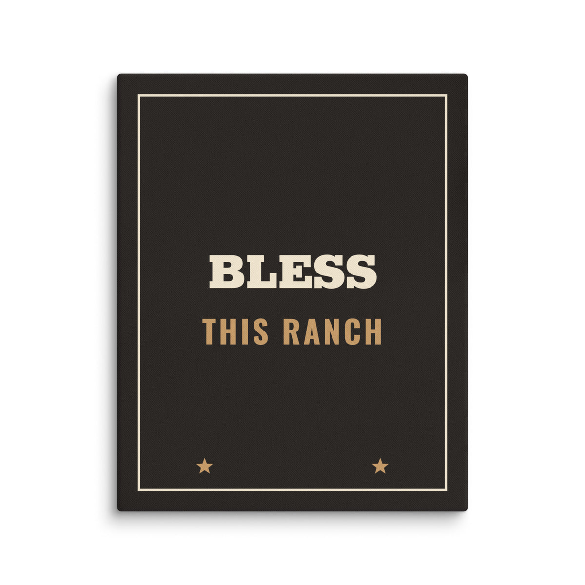 Bless This Ranch Canvas Print in 16″×20″, front view