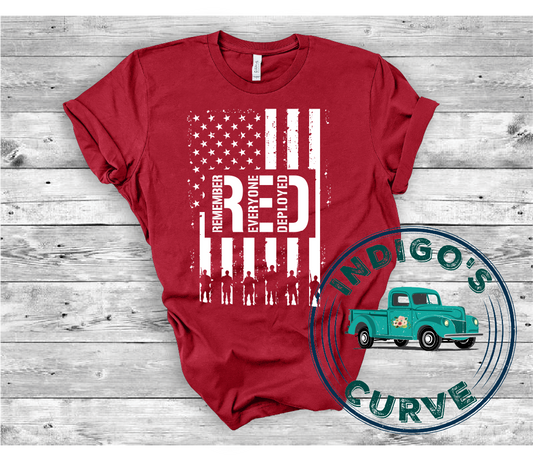 Remember Everyone Deployed Bella Canvas 3001 Tee