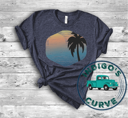 Tropical Sunset Short Sleeve Tee