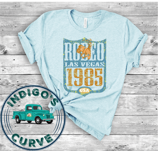 Vintage Rodeo Las Vegas 1985 Bella Canvas 3001 Tee