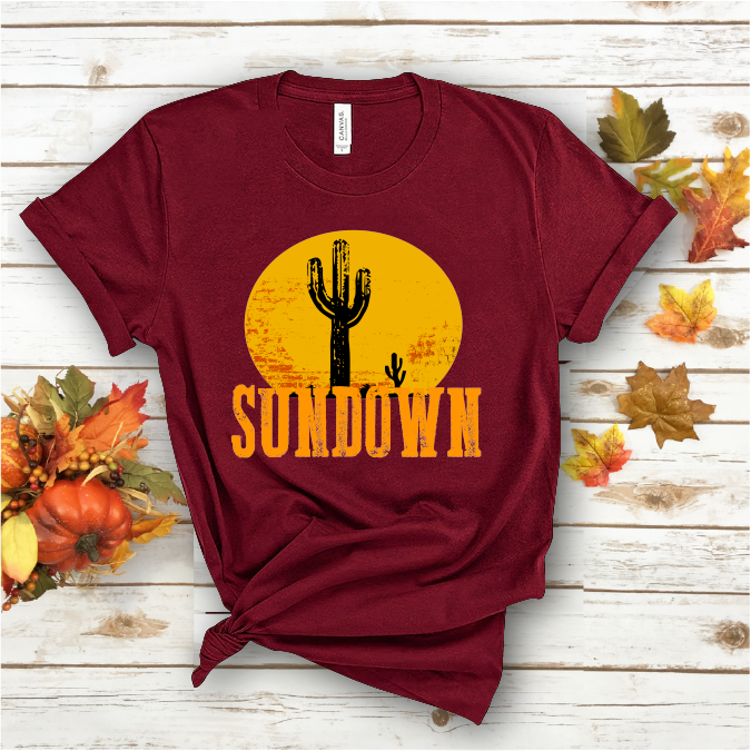 Sundown Cactus Short Sleeve Tee