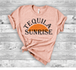 Tequila Sunrise Bella Canvas 3001 Tee