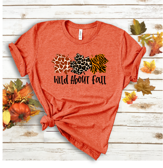 Wild About Fall Bella Canvas 3001 Tee