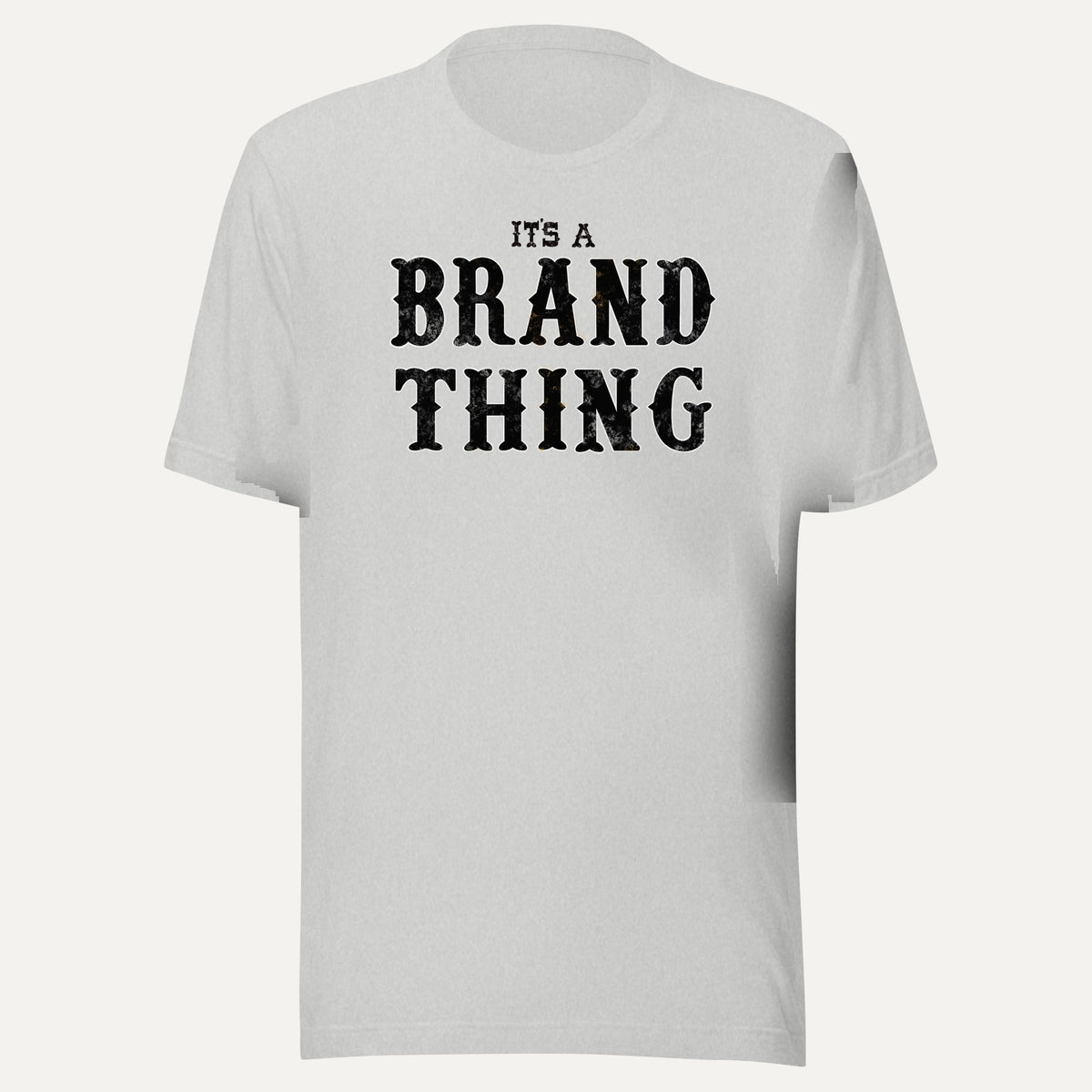 A Brand Thing Short Sleeve Tee in Athletic Heather, front view