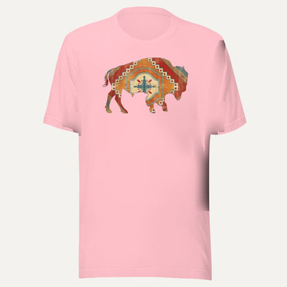 Buffalo SW Short Sleeve Tee in Pink, front view