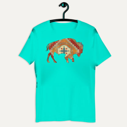 Buffalo SW Short Sleeve Tee in Teal, on hanger