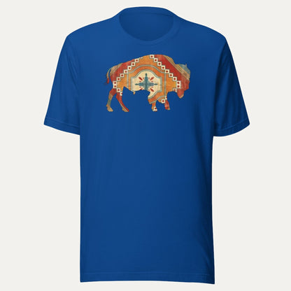 Buffalo SW Short Sleeve Tee in True Royal, front view