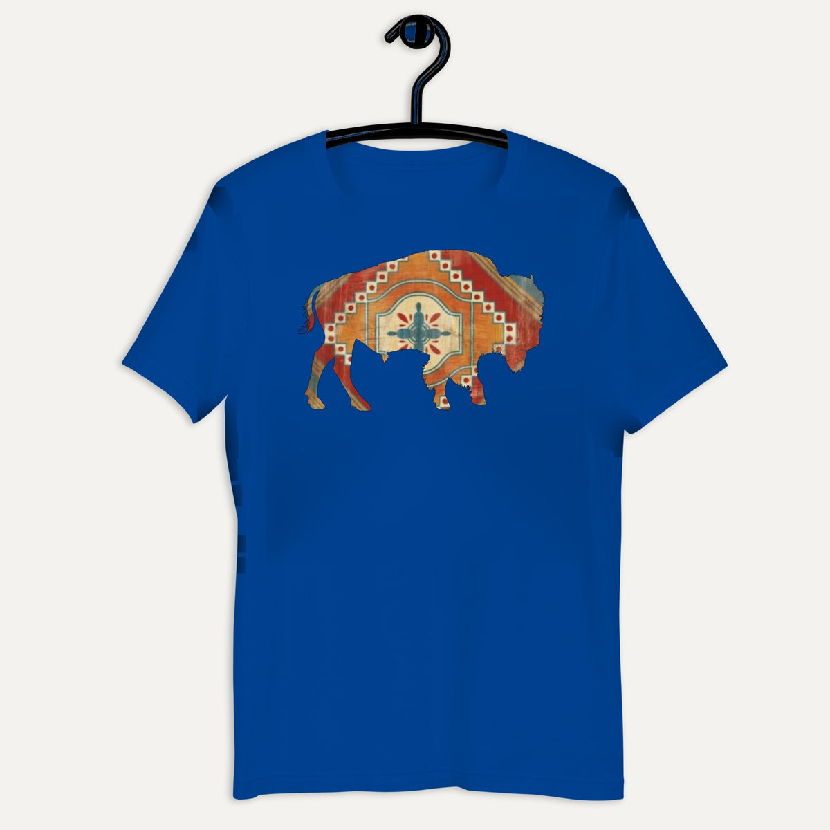 Buffalo SW Short Sleeve Tee in True Royal, on hanger