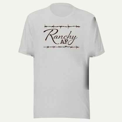 Ranchy AF Short Sleeve Tee in Athletic Heather, front view