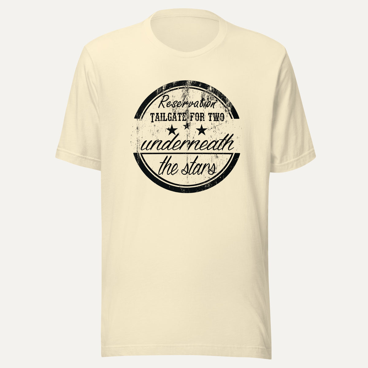 Reservation Tailgate For Two Short Sleeve Tee in Natural, front view