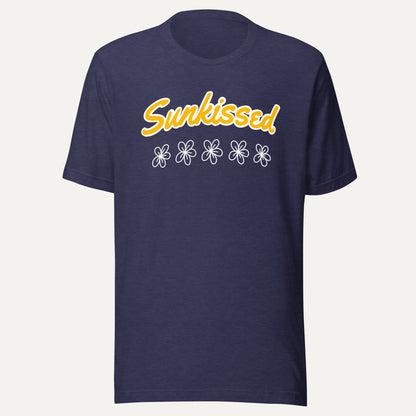 Sunkissed Short Sleeve Tee in Heather Midnight Navy, front view