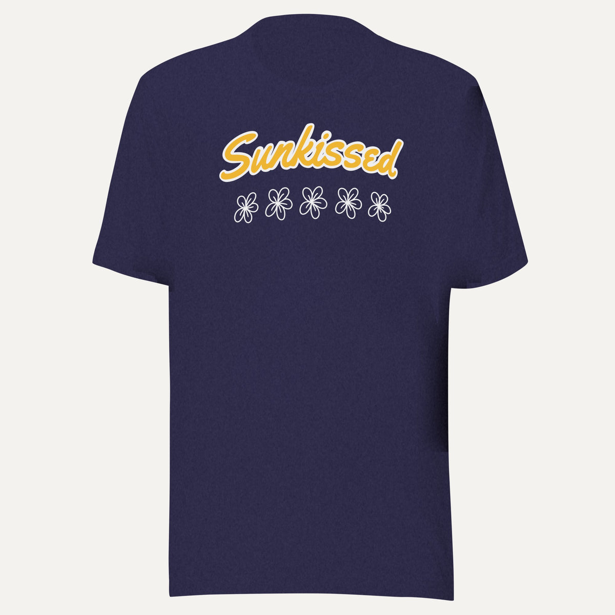 Sunkissed Short Sleeve Tee in Heather Midnight Navy, front view