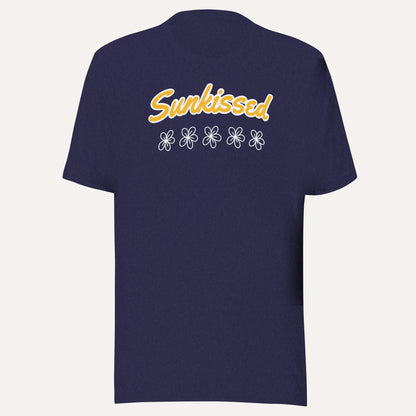 Sunkissed Short Sleeve Tee in Heather Midnight Navy, front view