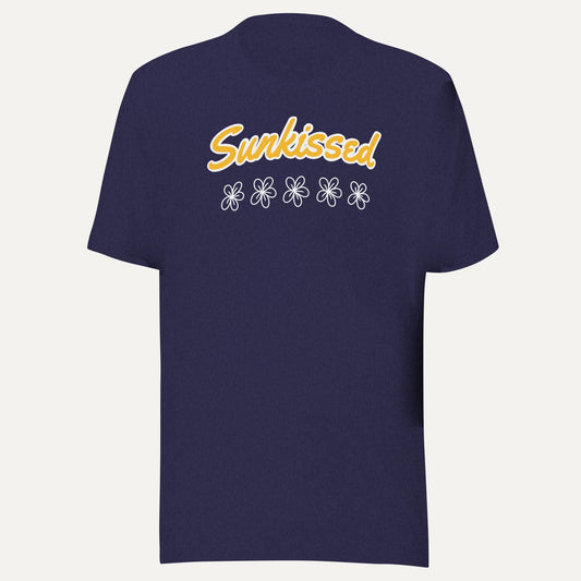 Sunkissed Short Sleeve Tee in Heather Midnight Navy, front view