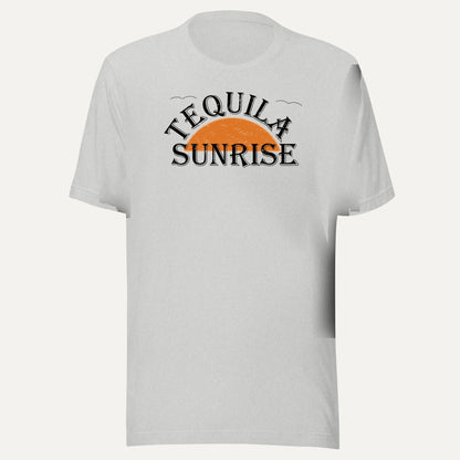 Tequila Sunrise Short Sleeve Tee in Athletic Heather, front view