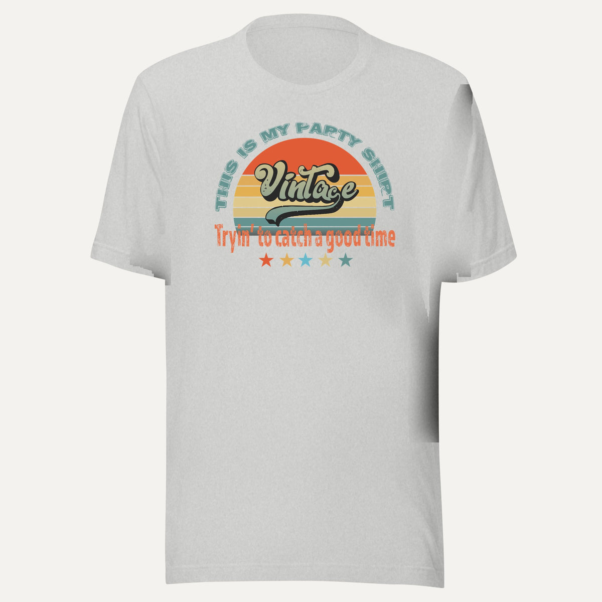 This Is My Party Shirt Short Sleeve Tee in Athletic Heather, front view
