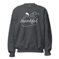 Thankful Cursive Pumpkin Unisex Long Sleeve Sweatshirt