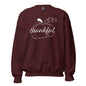 Thankful Cursive Pumpkin Unisex Long Sleeve Sweatshirt