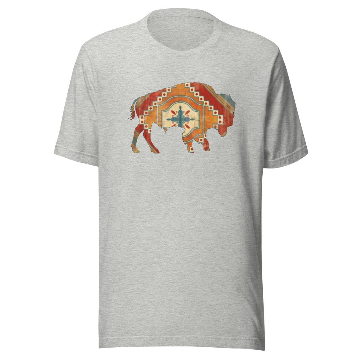 Buffalo SW Short Sleeve Tee in Athletic Heather, front view