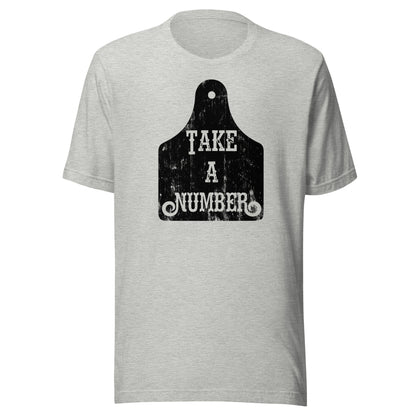 Take A Number Cow Tag Tee