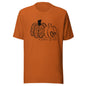 Hello Fall Two Pumpkins w Heart Short Sleeve Tee