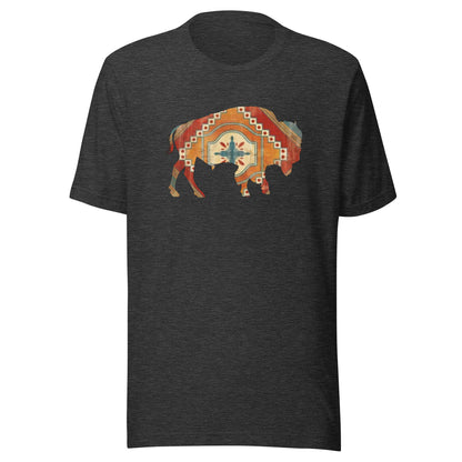 Buffalo SW Short Sleeve Tee in Dark Grey Heather, front view