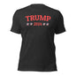 Trump 2024 Red with American Flag Stars Short Sleeve Tee