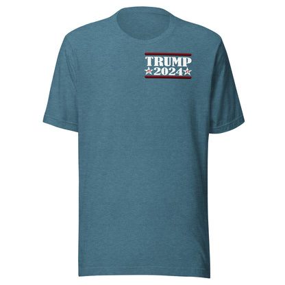 Felon Wanted For President Trump 2024 Front and Back Tee