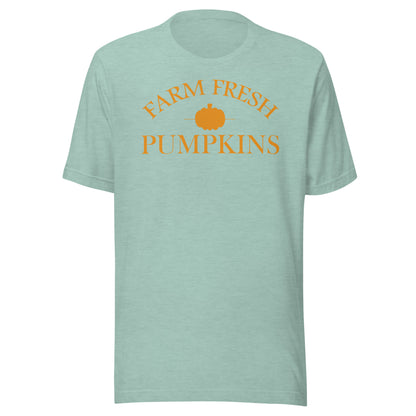 Farm Fresh Pumpkins Plain Short Sleeve Tee