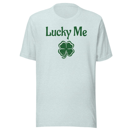 Lucky Me 4 Leaf Clover Saint Patrick's Day Short Sleeve Tee