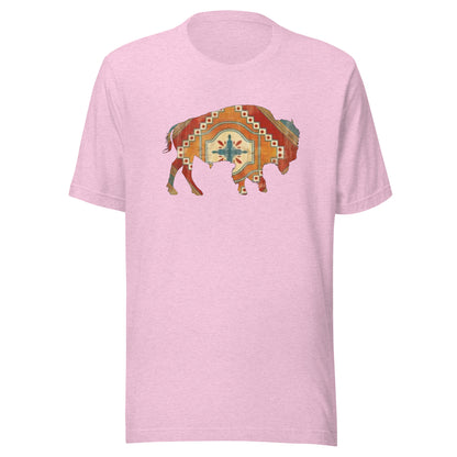 Buffalo SW Short Sleeve Tee in Heather Prism Lilac, front view