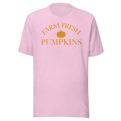 Farm Fresh Pumpkins Plain Short Sleeve Tee