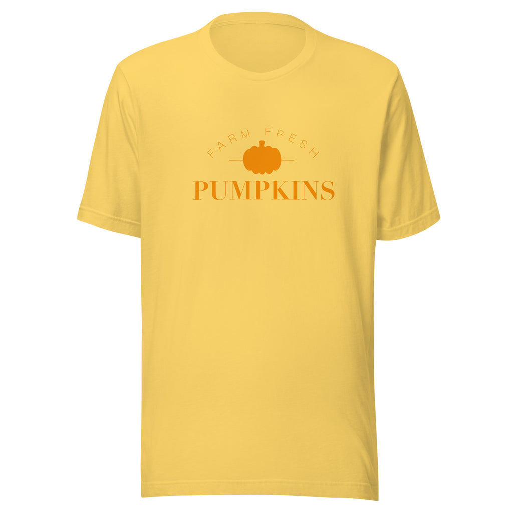 Farm Fresh Pumpkins Plain Short Sleeve Tshirt