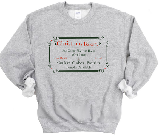 Christmas Bakery Unisex Long Sleeve Sweatshirt