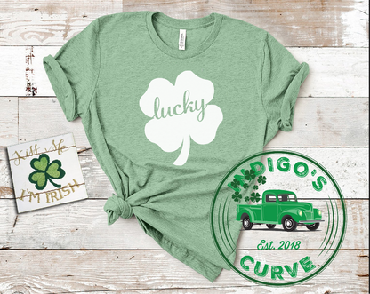 Clover Lucky Cutout Short Sleeve Unisex Tee