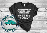 Country Roads Take Me Home Bella Canvas 3001 Tee