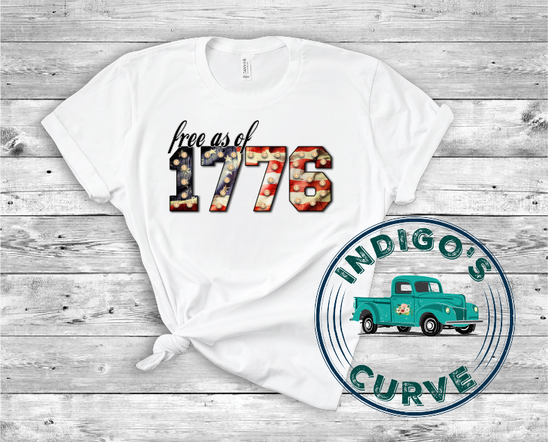 Free As Of 1776 Short Sleeve Tee