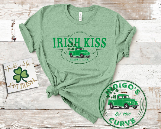 Irish Kiss Loads Of Luck Short Sleeve Unisex Tee