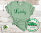 Lucky Horse Shoe Clover Short Sleeve Tee