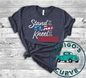 Stand For The Flag Kneel For The Cross Short Sleeve Tee