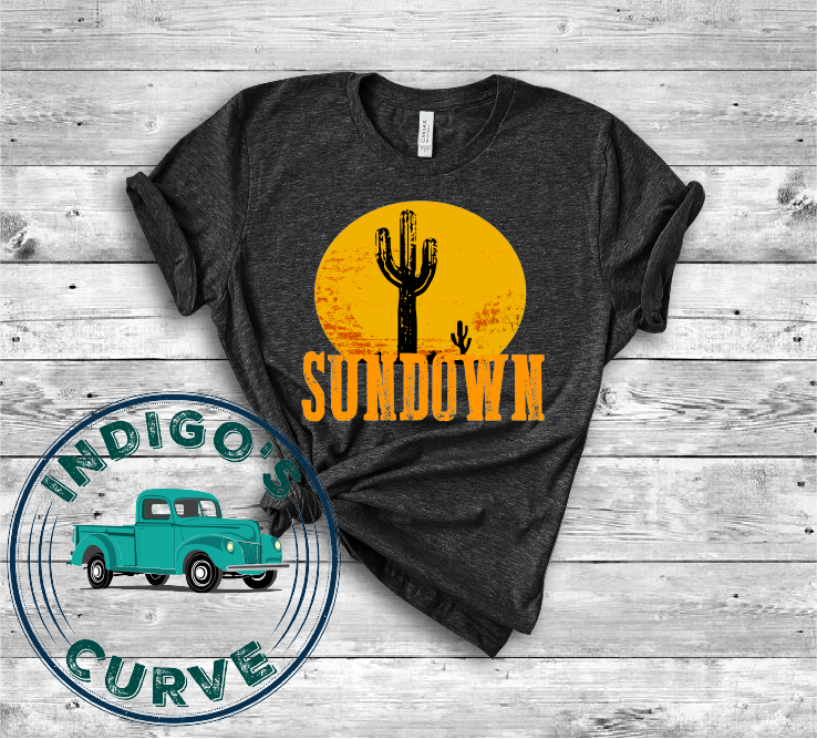 Sundown Cactus Short Sleeve Tee