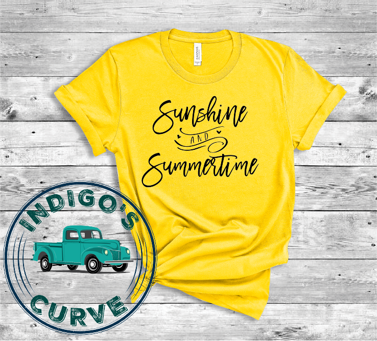 Sunshine And Summertime Short Sleeve Tee